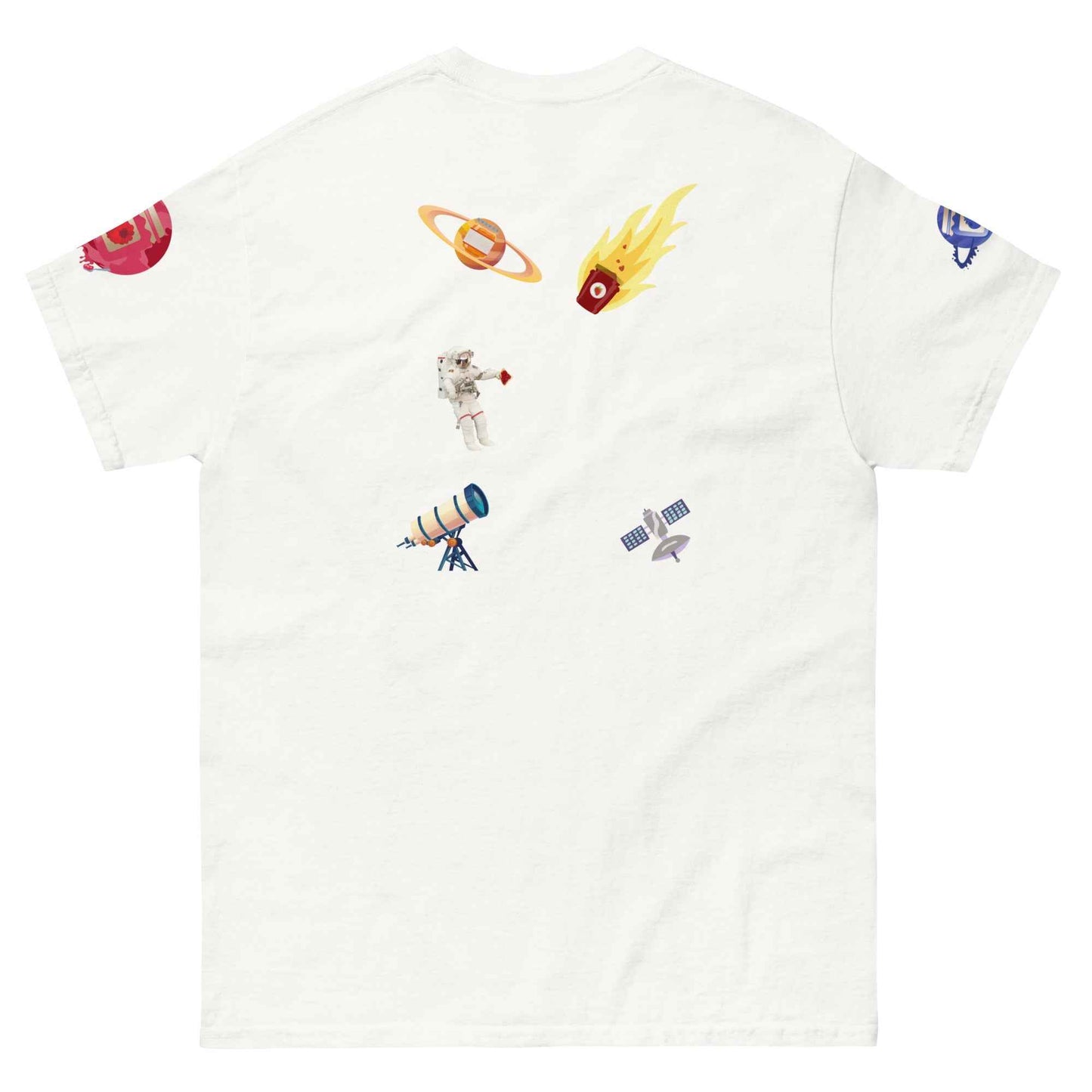 Appetite Apparel Space Jam T-Shirt featuring vibrant space and Jam-themed graphics on a colorful tee.