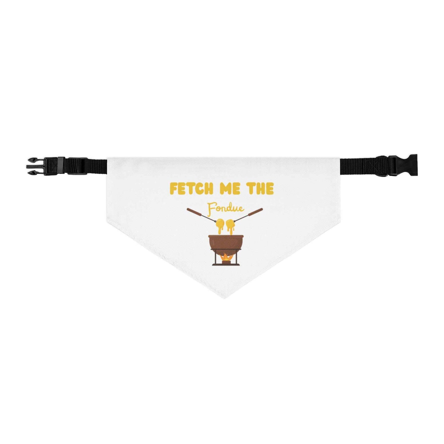 Fetch Me The Fondue Pet Bandana Collar