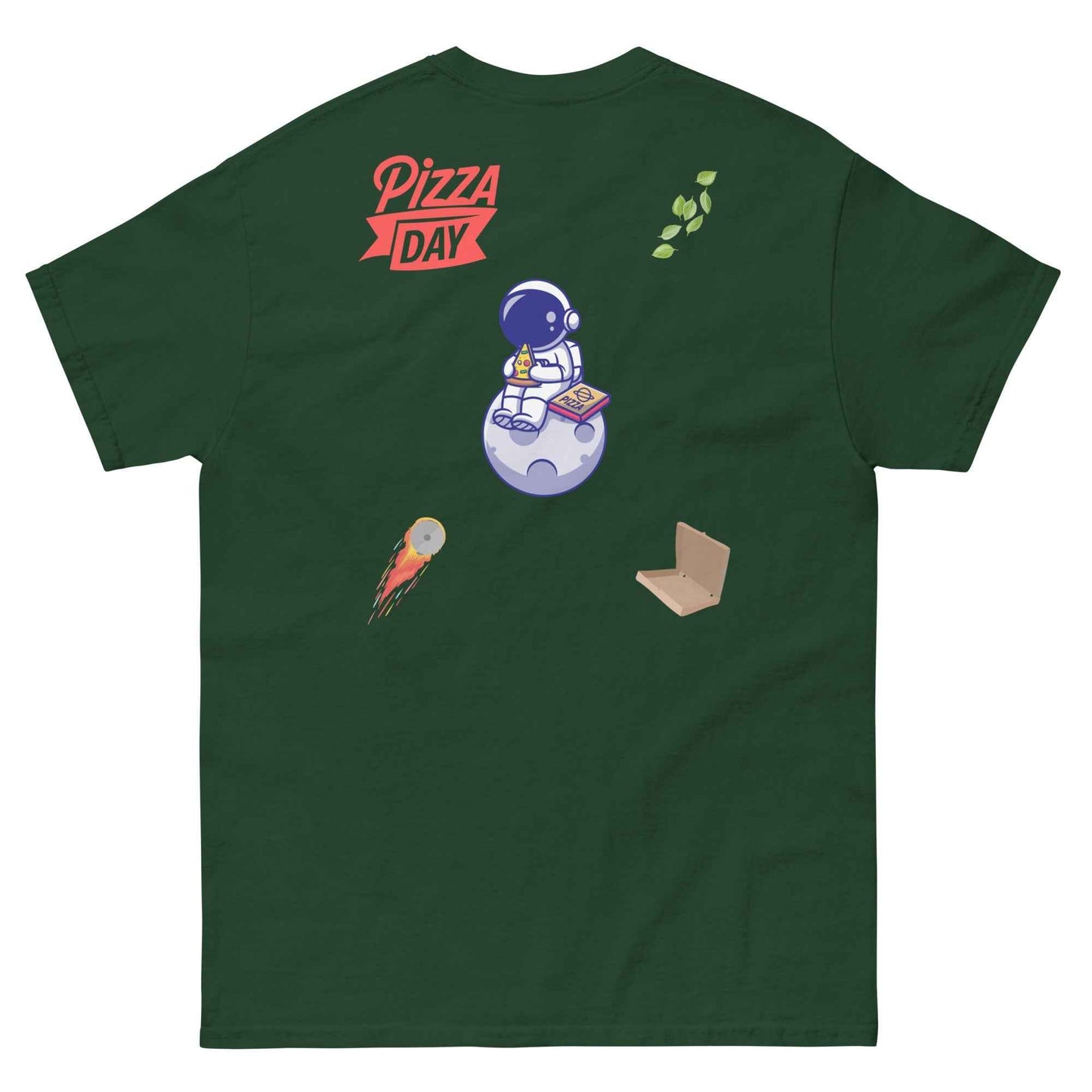 Pizza Moon Pie Food Shirt - Pizza Pie Moon Phases Design