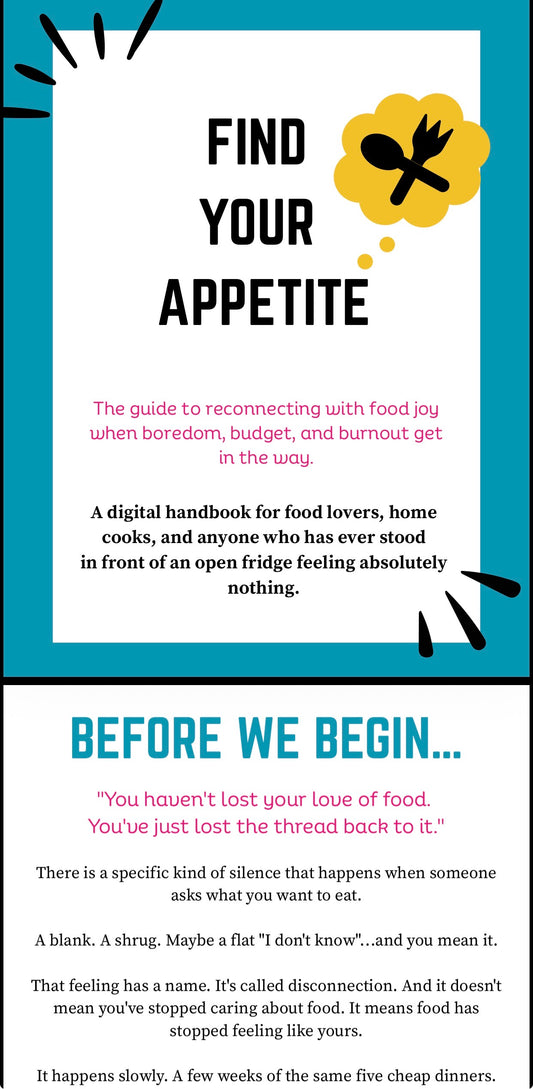 Find Your Appetite - 12 Chapter Guide - Digital product