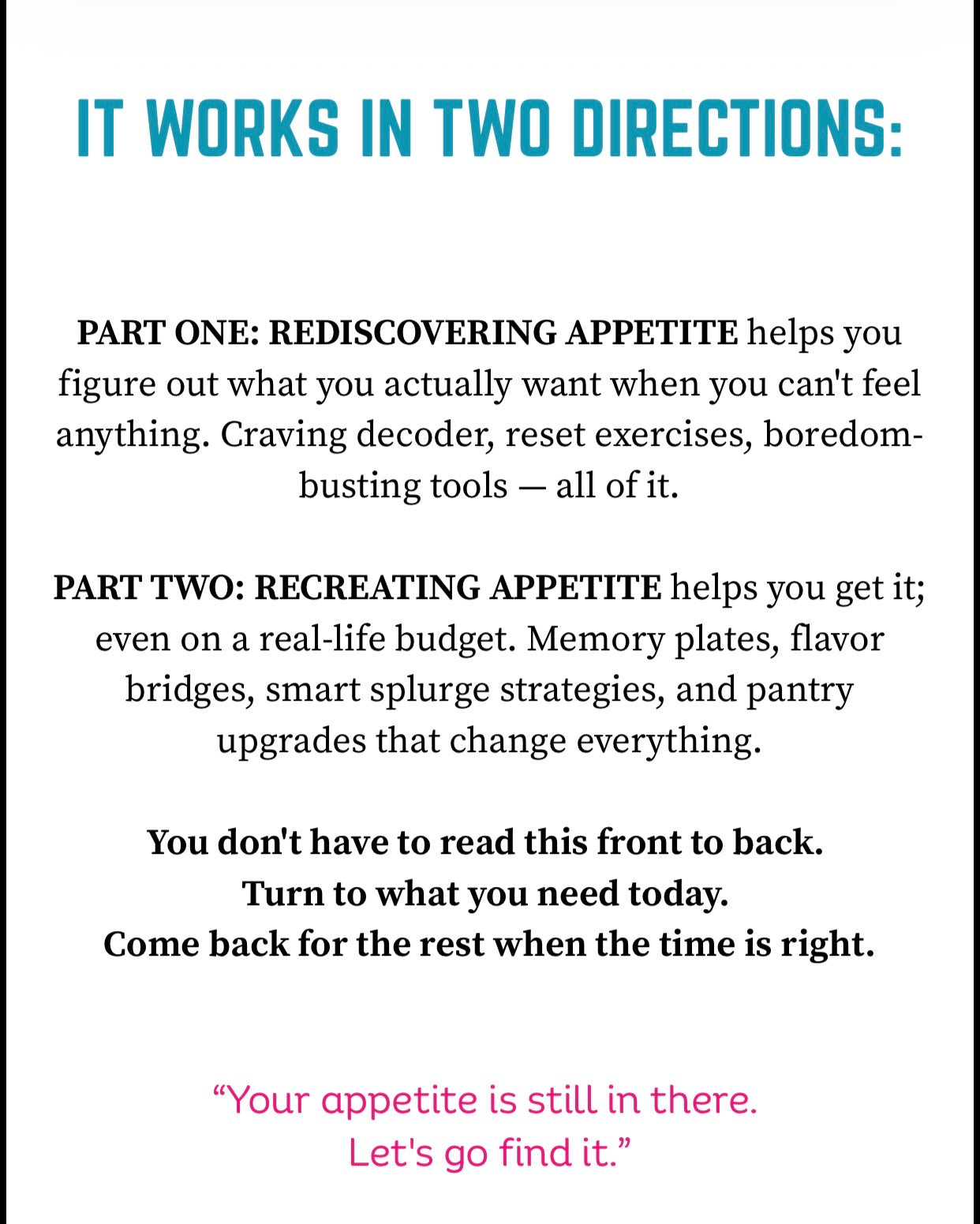 Find Your Appetite - 12 Chapter Guide - Digital product