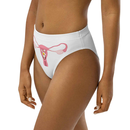 Appetite Apparel cracked egg print swim bikini bottoms in XS, featuring a stylish and comfortable design for beach or pool wear.