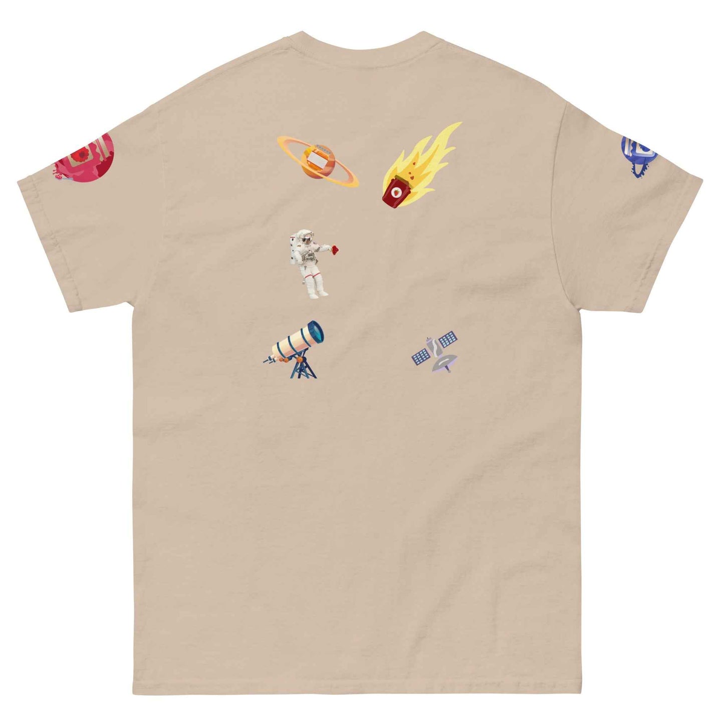 Appetite Apparel Space Jam T-Shirt in azalea color featuring classic Space Jam design, casual and comfortable graphic tee.
