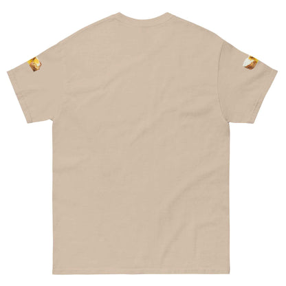 Charcoal Appetite Apparel T-Shirt featuring a playful French Brunch Croque Madame breasts graphic design.