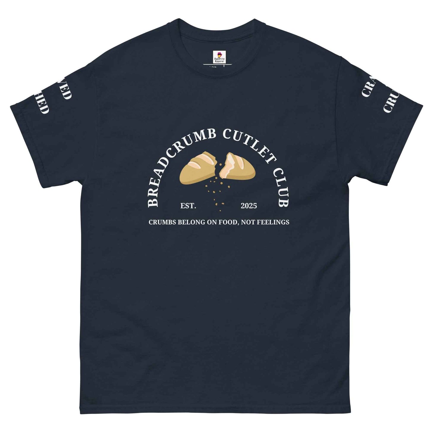 Maroon Breadcrumb Cutlet Club T-Shirt by Appetite Apparel featuring a casual, stylish design on a comfortable cotton fabric.