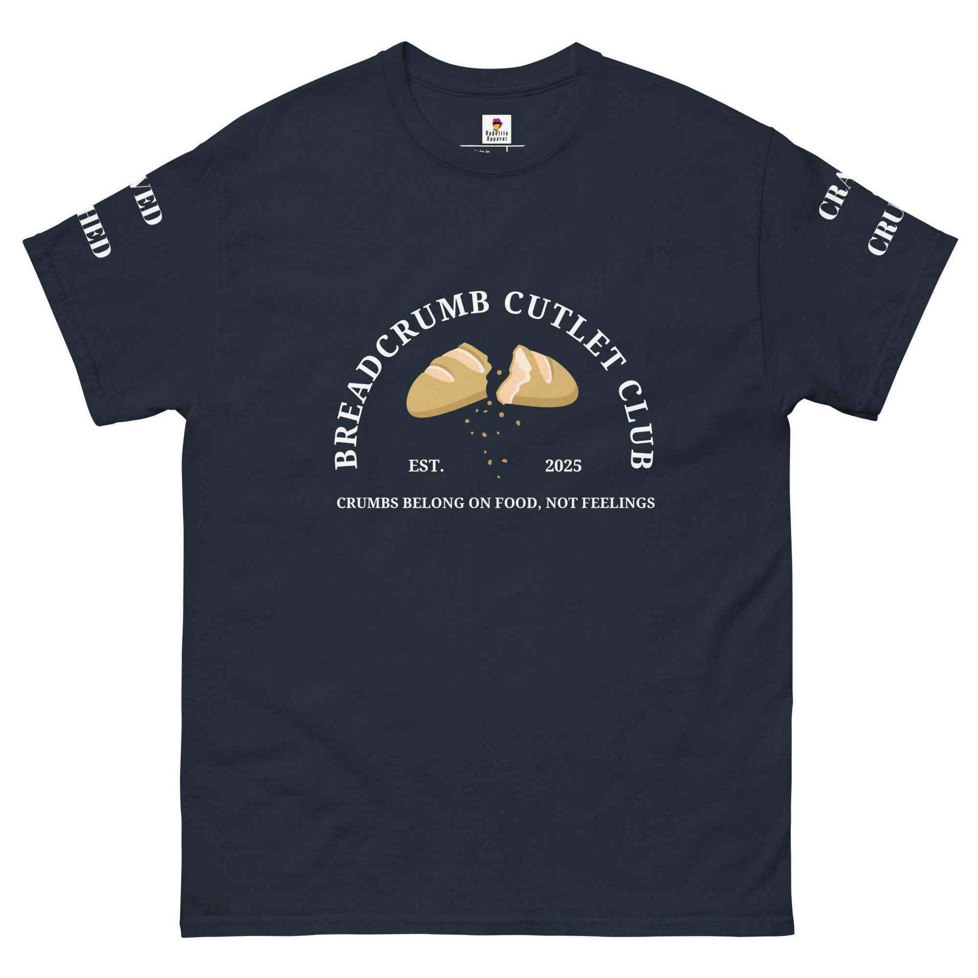 Maroon Breadcrumb Cutlet Club T-Shirt by Appetite Apparel featuring a casual, stylish design on a comfortable cotton fabric.